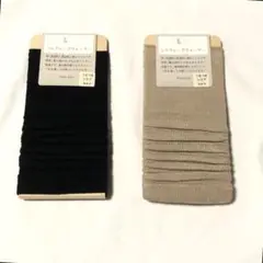 【タグ付】二組　Tabio Leg Labo タビオ　シルクレッグウォーマー
