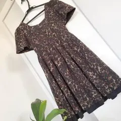 最終価格！膝上ワンピース！パーティ、女子会送料込‼︎アニマルレオパード豹柄！！