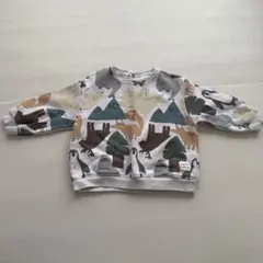 ZARABaby動物柄 裏起毛トレーナー 9-12ヶ月