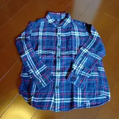 UNIQLO チェック柄長袖シャツ 120サイズ