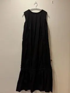 YAMADAYA LASUD ACTIVE ノースリーブロングワンピースブラック