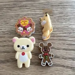 ミッキー＆ミニー などキャラクター クリップ4個セット