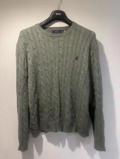 Ralph Lauren ケーブルニット セーター グリーン