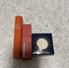 ロムアンド　リカフロッシュ　アイシャドウ　リップ