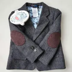 【新品】タグ付き　LAZOO ヘリンボーンジャケット 90 フォーマル　肘当て