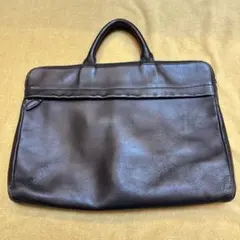 ダークブラウンレザー ビジネスバッグ