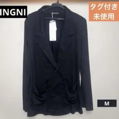 INGNI 未使用　タグ付き　1つボタンロールアップジャケット　黒　M