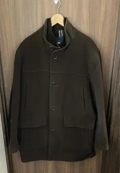 値下げ　コールハーン　ウールコート　ブラウン　米国サイズXL 大きめ