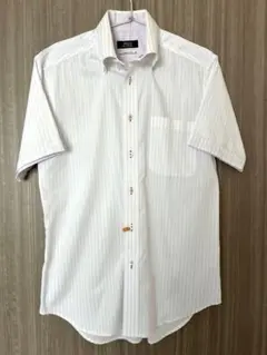 POLO 半袖ドレスシャツ ストライプ柄 100%コットン　Ｍ(39)のサムネイル