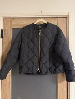 【TAION×UNFILO】キルティングダウン ショート丈ブルゾン ネイビー　S