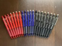 【中古】PILOT フリクションボールペン 黒・赤・青　20本セット（芯なし）のサムネイル