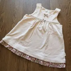 KUMIKYOKU リバティ ノースリーブワンピース BM（90）