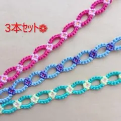 現品限り♪ハンドメイド ミサンガ お花 ❁(185)