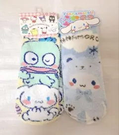 サンリオキャラクター ソックス２足セットシナモンロール　ハンギョドン