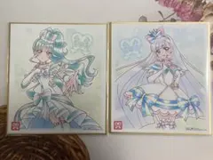 わんだふるぷりきゅあ　キュアニャミー　キュアリリアン　プリキュア色紙art7