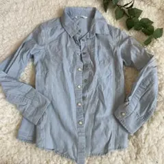 good day 長袖シャツ 130サイズ ライトブルー　デニム