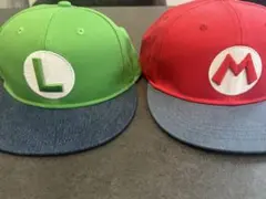 USJ公式ショップ購入　ルイージとマリオのキャップセット