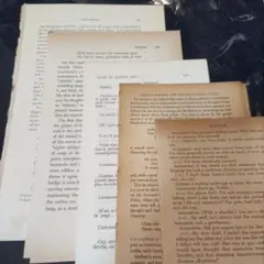 20枚セット　洋書　ジャンクジャーナル 切り離し　コラージュ　紙もの　ヨーロッパ