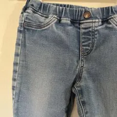 ライトブルーデニムパンツ ウエストゴム