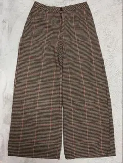 チェックバギーパンツ スラックス