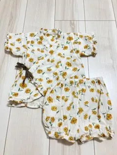 花柄　甚平　90cm