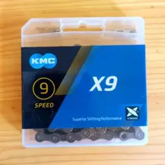 KMC X9 チェーン 9S/9速/9スピード用 114Links　グレー