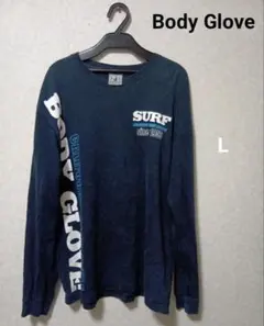 ボディグローブ 長袖Tシャツ ネイビーL ロンT サーフィン サーフファッションのサムネイル