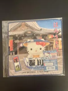 ご当地キティ 東京限定 深川あさり丼 プチタオル 2005