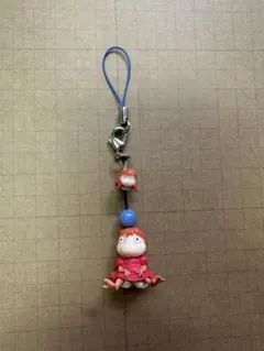崖の上のポニョ バケツにポニョホルダー ぶらりんホルダー天然石付き