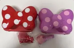 ディズニー　ミニーちゃん　リボン型　ポップコーンバケット　2個セット