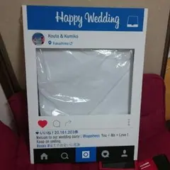 ウェルカムボードInstagram風A1インスタフレームインスタボードセルフ