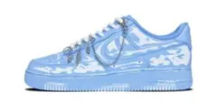 NIKE AIR FORCE 1 カスタム ライトブルーのサムネイル