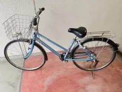 青色シティサイクル 前面バスケット付き　引き取り限定 本体 青色シティサイクル 前面バスケット付き 引き取り限定 本体 2025