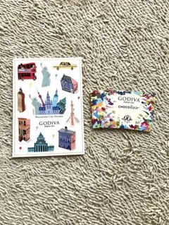 GODIVAゴディバ　ワンダフルシティードリームステッカーショコリキサースリーブ
