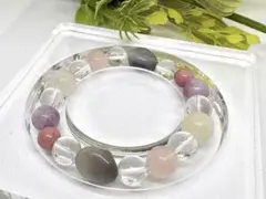 《7》SALE 天然石 ハンドメイド 多宝ブレス＆ピアス2点セット