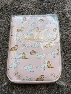 【新品未使用】PAUL&JOE ポール&ジョー 猫柄マルチケース ピンク