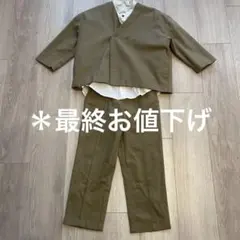 ＊最終お値下げrizière フォーマルスーツ カーキーベージュ3点セット
