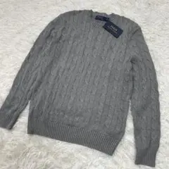 新品未使用♪POLO RALPHLAUREN ケーブルニット グレー Mサイズ