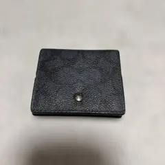 COACH ダークブルー コインケース