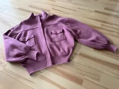 【新品】ZARA ニットボンバージャケット S