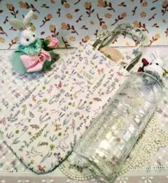雨具ペット飲料エコトートバッグ中パイル「リバティプリント」ハンドメイド