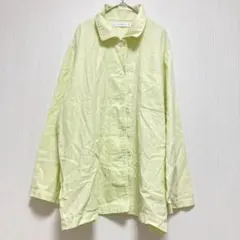 【ワコール】パジャマ ルームウェア L チェック柄 ライトグリーン 綿100%