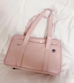 ピンク スクールカバン 合成皮革