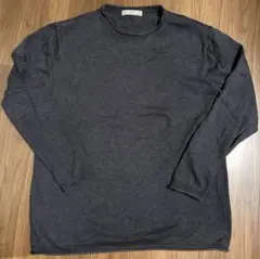 nano universe ナノユニバース 長袖ニット グレー メンズ　Lサイズ