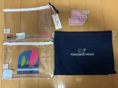 日本非売　新品）vineyard vines クリアポーチセット