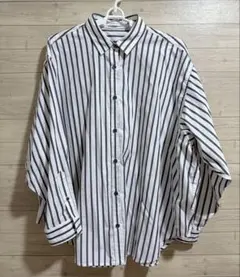 ★レディース　長袖シャツ★ストライプ　Lサイズ
