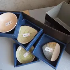 半額値下げセール　陶器製食器セット 4枚　四季の小皿