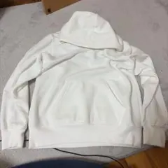 メンズ ホワイト プルオーバーパーカー