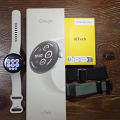 【完品】Pixel Watch3 45mm 箱付 新品ケース 付替バンド2つ