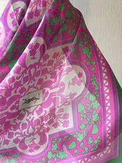 YSLイタリア製 大判スカーフ